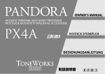 Korg Pandora PX4A User's Manual