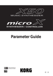 Korg MICROX X50 User's Manual