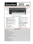 Korg EASYSTART CX-3 User's Manual