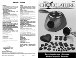 Koolatron CHOCOLATIERE CM10 User's Manual