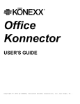 Konexx Office Konnector User's Manual