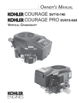 Kohler SV810 User's Manual