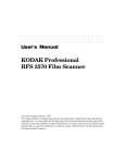 Kodak RFS 3570 User's Manual