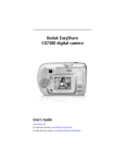 Kodak EASYSHARE CX7300 User's Manual