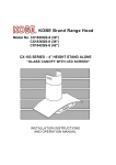 Kobe Range Hoods CX1842GS-8 User's Manual