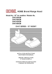 Kobe Range Hoods CH9730SQB User's Manual