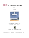 Kobe Range Hoods CH8036SQ User's Manual