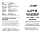 Knoll Systems MVP44a User's Manual