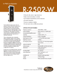 Klipsch R-2502-W User's Manual