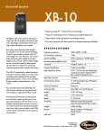 Klipsch XB-10 User's Manual