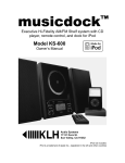 KLH MUSICDOCK KS-600 User's Manual