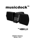 KLH MUSICDOCK KE-8 User's Manual