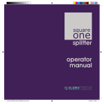 Klark Teknik DY11 User's Manual