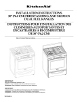 KitchenAid W10154991A User's Manual