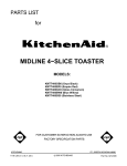 KitchenAid KMTT400BW0 User's Manual