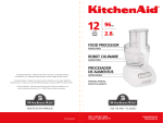KitchenAid KFPM770 User's Manual