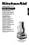 KitchenAid 5KFPM775 User's Manual