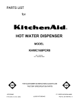 KitchenAid KHWC160PCR0 User's Manual