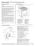 KitchenAid KGRS205T User's Manual