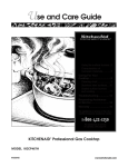 KitchenAid KGCP467H User's Manual