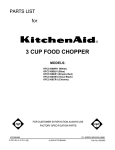 KitchenAid KFC3100CR1 User's Manual