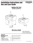 KitchenAid KFBP100LSS User's Manual