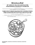 KitchenAid KECD807XBL00 User's Manual