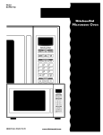 KitchenAid KCMC155J User's Manual