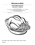 KitchenAid KERS807 User's Manual