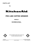 KitchenAid 4KPCG100PM0 User's Manual