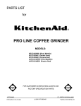 KitchenAid 4KPCG100ER1 User's Manual