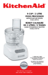 KitchenAid 4KFP740 User's Manual