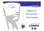 Kingston Technology Kingston DataTraveler Vault DTV User's Manual