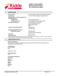 Kidde 25074 Data Sheet