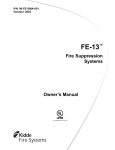 Kidde Fire Systems 96-FE13MA-001 User's Manual