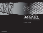 Kicker ZX700.5 User's Manual