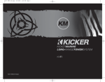 Kicker KMT6 User's Manual