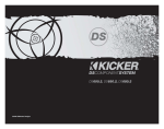 Kicker DS600.2 User's Manual
