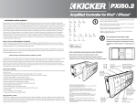 Kicker PXi50/2 Owner's Manual
