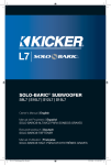 Kicker L7 Owner's Manual