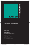 Kicker 2011 KMT60 Owner's Manual