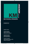 Kicker 2011 KM Coax Owner's Manual