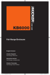 Kicker 2011 KB6000 Owner's Manual