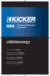 Kicker 2011 Hideaway Powered Subwoofer Enclosure Owner's Manual