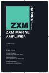 Kicker 2010 ZXM 700.5 Marine Amplifier Owner's Manual