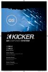 Kicker 2009 QS Component Systems Owner's Manual