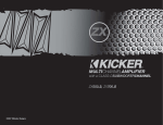 Kicker ZX550.3 Owner's Manual