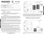 Kicker 2007 Manuel du caisson de graves Comp Owner's Manual