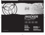 Kicker 2007 DS Coax Owner's Manual