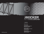 Kicker 2006 ZX200.4 Owner's Manual